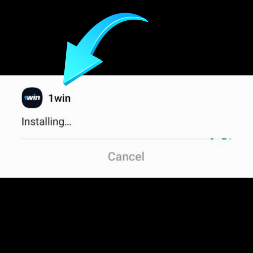 Installation process of the 1win mobile app